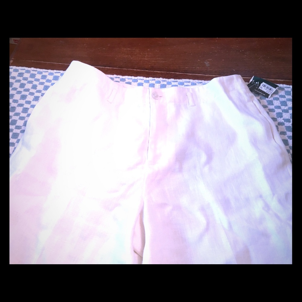 NWT Lauren Ralph Lauren Linen Pants 12P